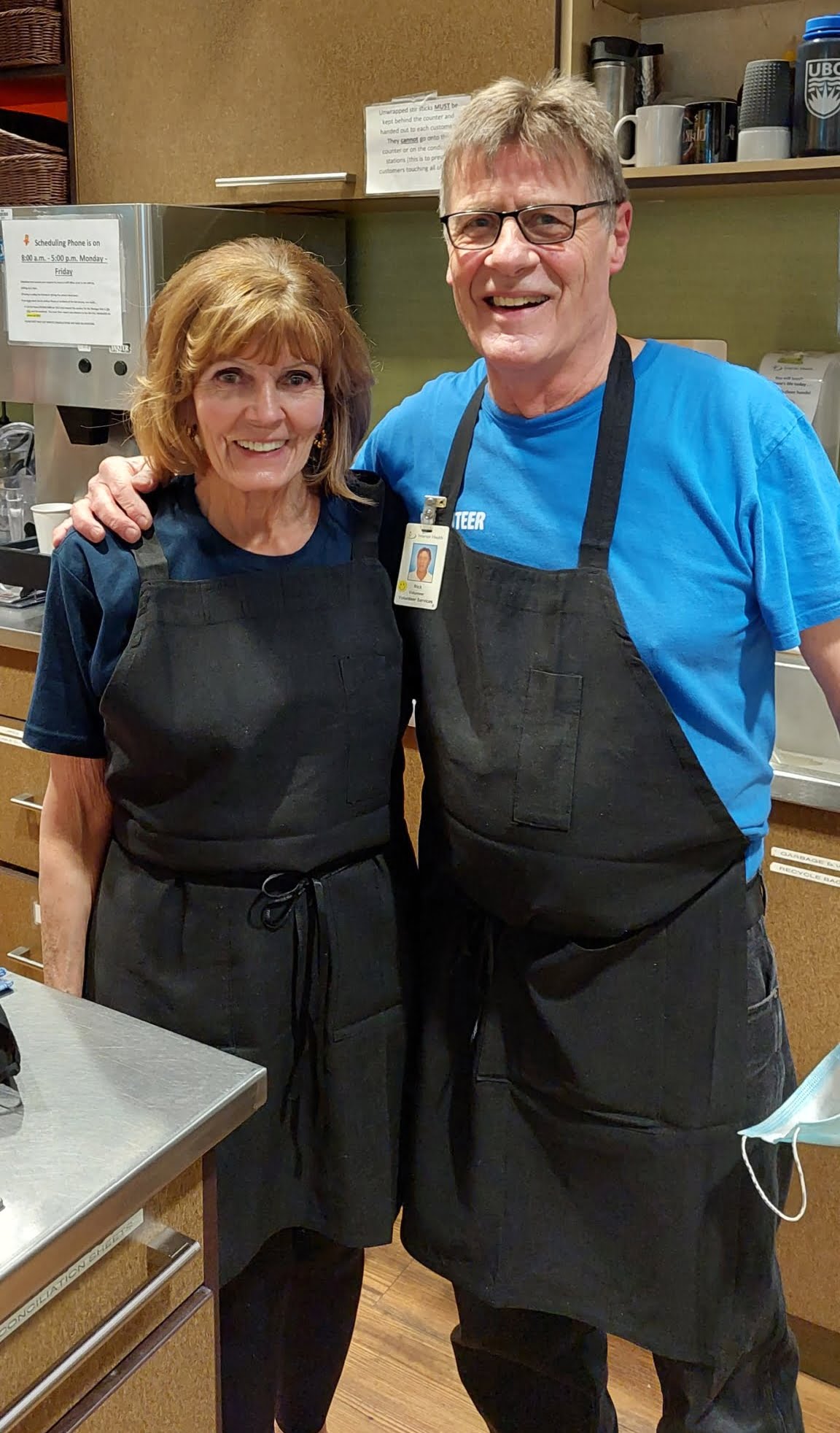 Linda Munroe & Rick Knorr - Volunteers at the Perking Lot